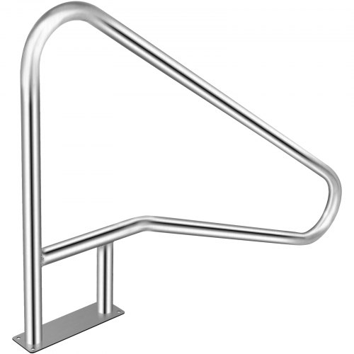 VEVOR Barandilla para Piscina 139,7 x 81,2 cm Pasamanos de Piscina Acero Inoxidable Agarradera Exterior Piscina Carga 113kg Barandilla de Seguridad de Piscina con Cubierta de Nailon Tornillos Broca M8
