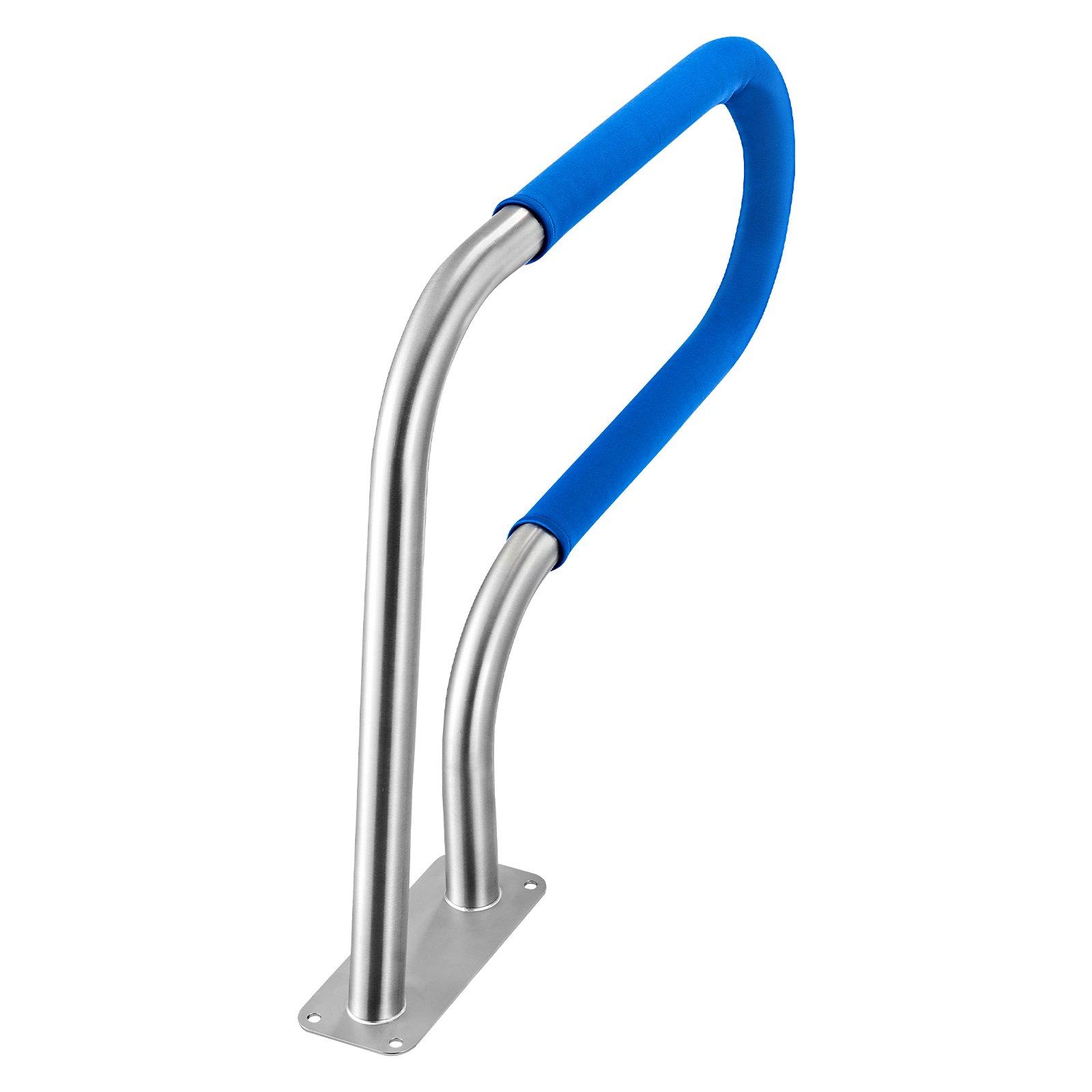 VEVOR Pool Rail, 78.8 x 55.8 cm Pool Handrail, 100kg Load Capacity Heavy Duty 304 Stainless Steel Swimming Handrail, Detachable Nonslip Sleeve, Rich Accessories, for Poolside, Water Parks， Spa Centers
