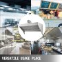 VEVOR Campana Extractora de Concesión, Escape de Campana de Camión de Alimentos, 2,100 mm x 760 mm, Acero Inoxidable, Extractor de Humos de Alta Resistencia y Fácil de Instalación de Calidad