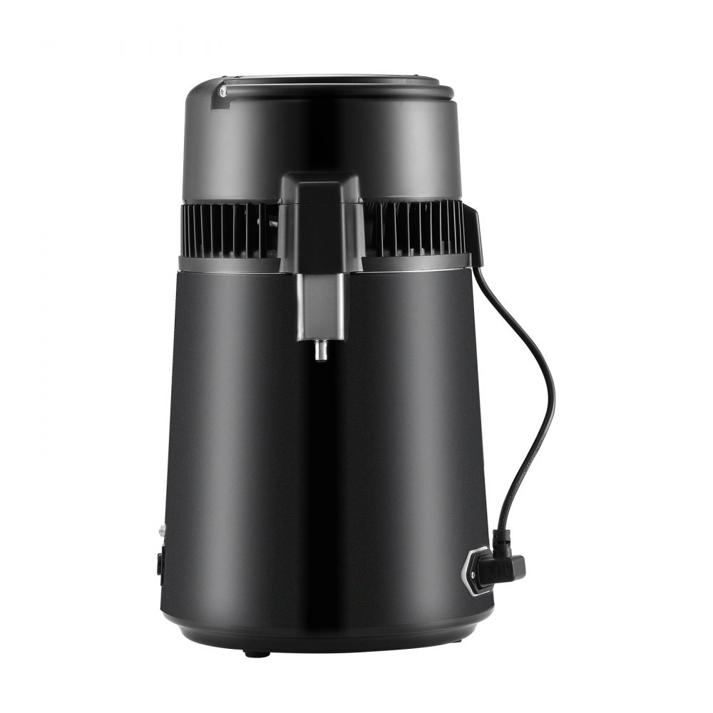 VEVOR Destilador de Agua 4L Máquina de Agua Destilada 1L/h 750W  Máquina de Destilación de Agua Interior en Acero Inoxidable de Grado Alimenticio Alta Eficiencia para Purificar Agua del Grifo, Negro