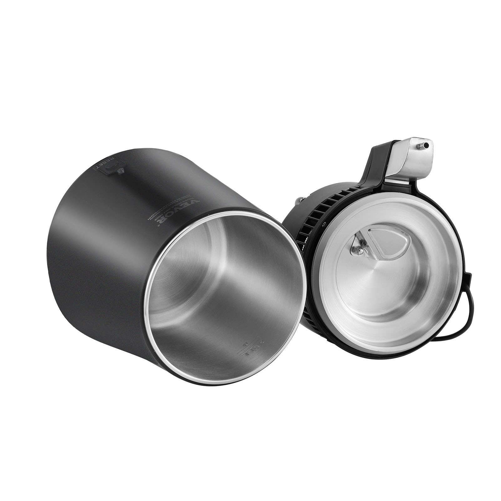 VEVOR Destilador de Agua 4L Máquina de Agua Destilada 1L/h 750W  Máquina de Destilación de Agua Interior en Acero Inoxidable de Grado Alimenticio Alta Eficiencia para Purificar Agua del Grifo, Negro