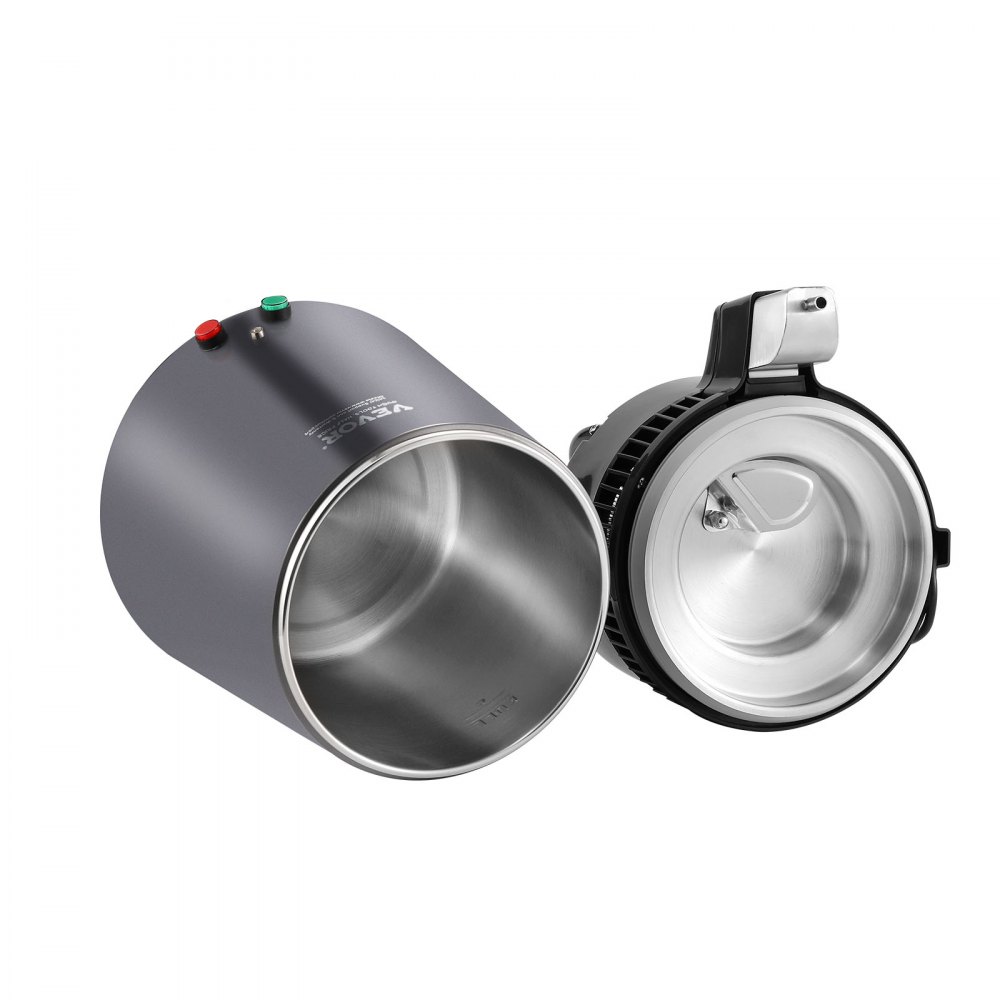 VEVOR Destilador de Agua 4L Máquina de Agua Destilada 1L/h 24 L/día Máquina de Destilación de Agua Interior en Acero Inoxidable de Grado Alimenticio Alta Eficiencia para Purificar Agua del Grifo, Gris