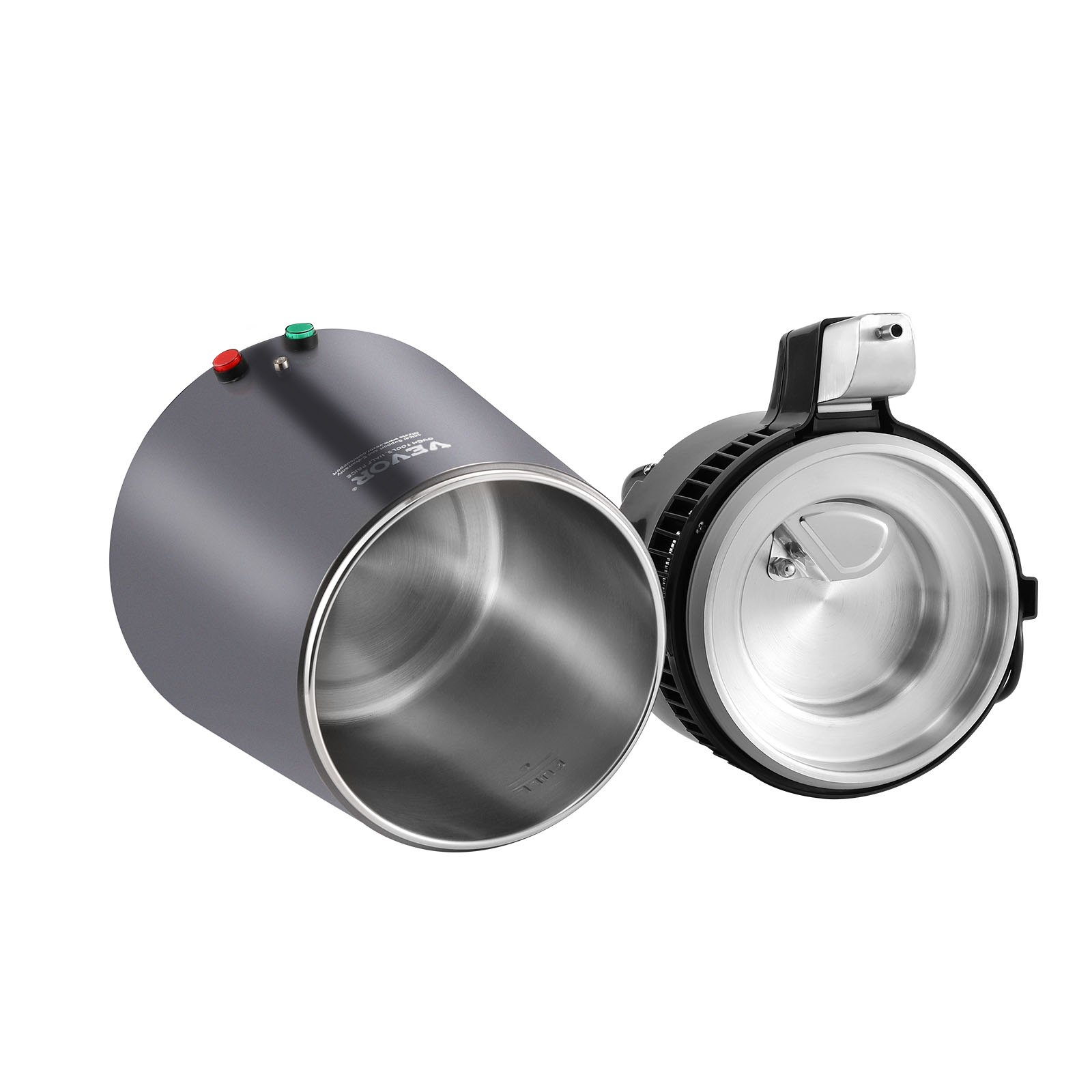 VEVOR Destilador de Agua 4L Máquina de Agua Destilada 1L/h 24 L/día Máquina de Destilación de Agua Interior en Acero Inoxidable de Grado Alimenticio Alta Eficiencia para Purificar Agua del Grifo, Gris