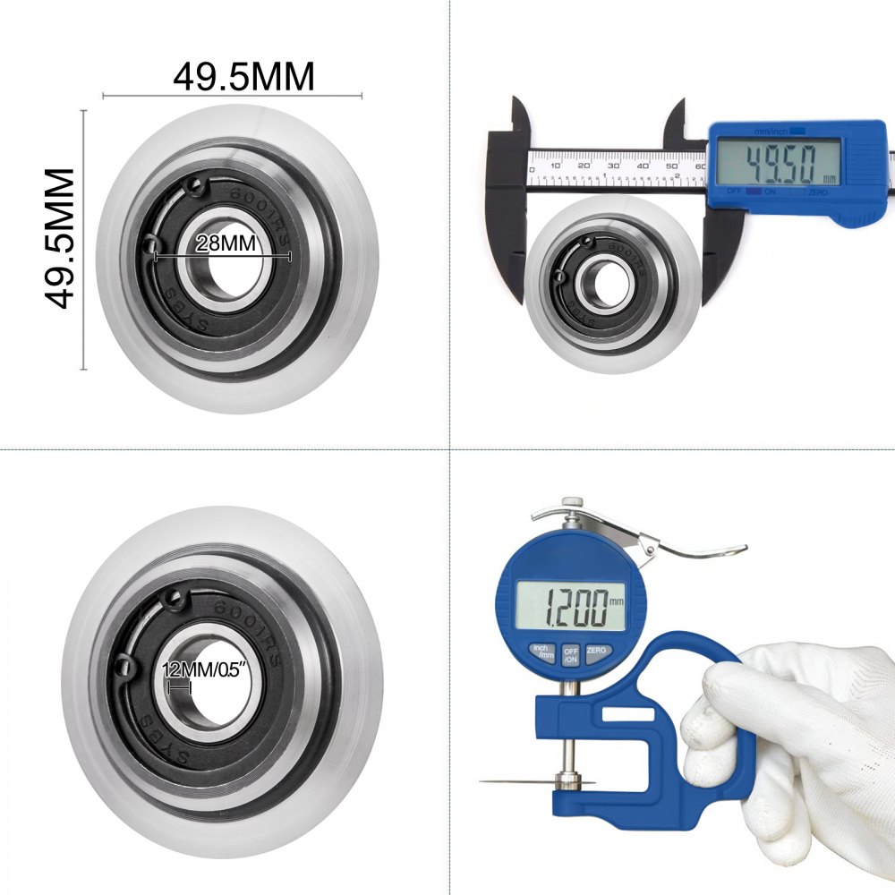 Vevor 4 Cuchillas De Repuesto Para Máquina Pelacables Con Grosor De 12 Mm