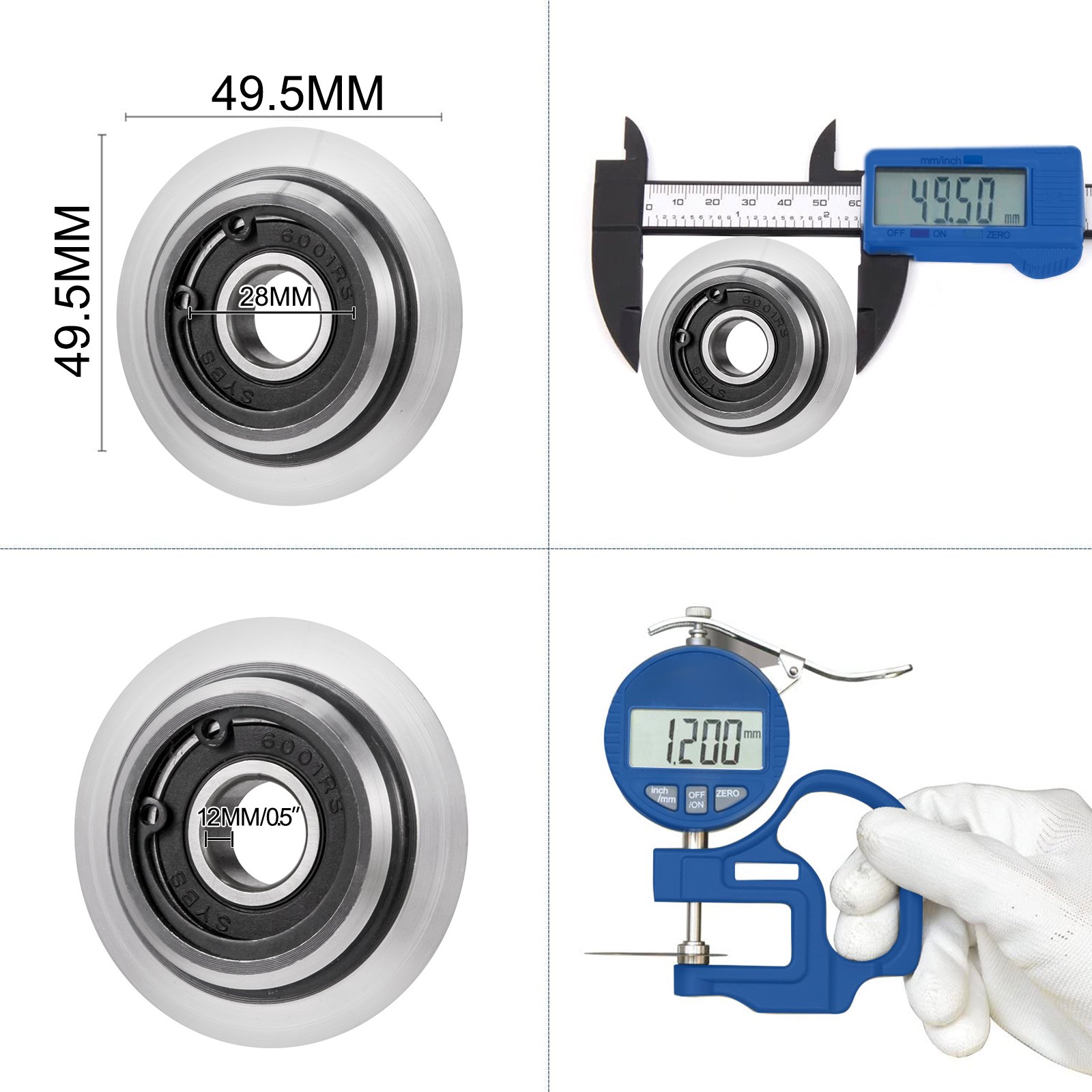 Vevor 4 Cuchillas De Repuesto Para Máquina Pelacables Con Grosor De 12 Mm