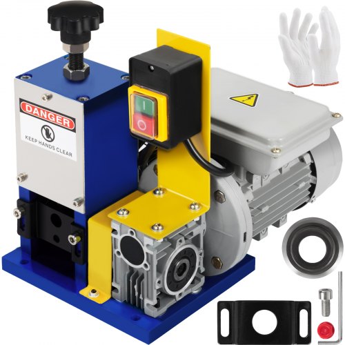 VEVOR Máquina de Pelacable 220V Máquina Peladora de Cables Automática para Pelar Cables 1.5mm - 25mm Adecuado para Varios Tipos de Cables Wire Stripping Machine con Cuchilla Adicional