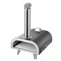 VEVOR Horno de Pizza para Exteriores 406,4 mm, de Gas Propano/Pellet, con Termómetro y Rotación Eléctrica, para Acampar en el Jardín o la Terraza con Pala de Piedra para Pizza, 857 x 593 x 697 mm