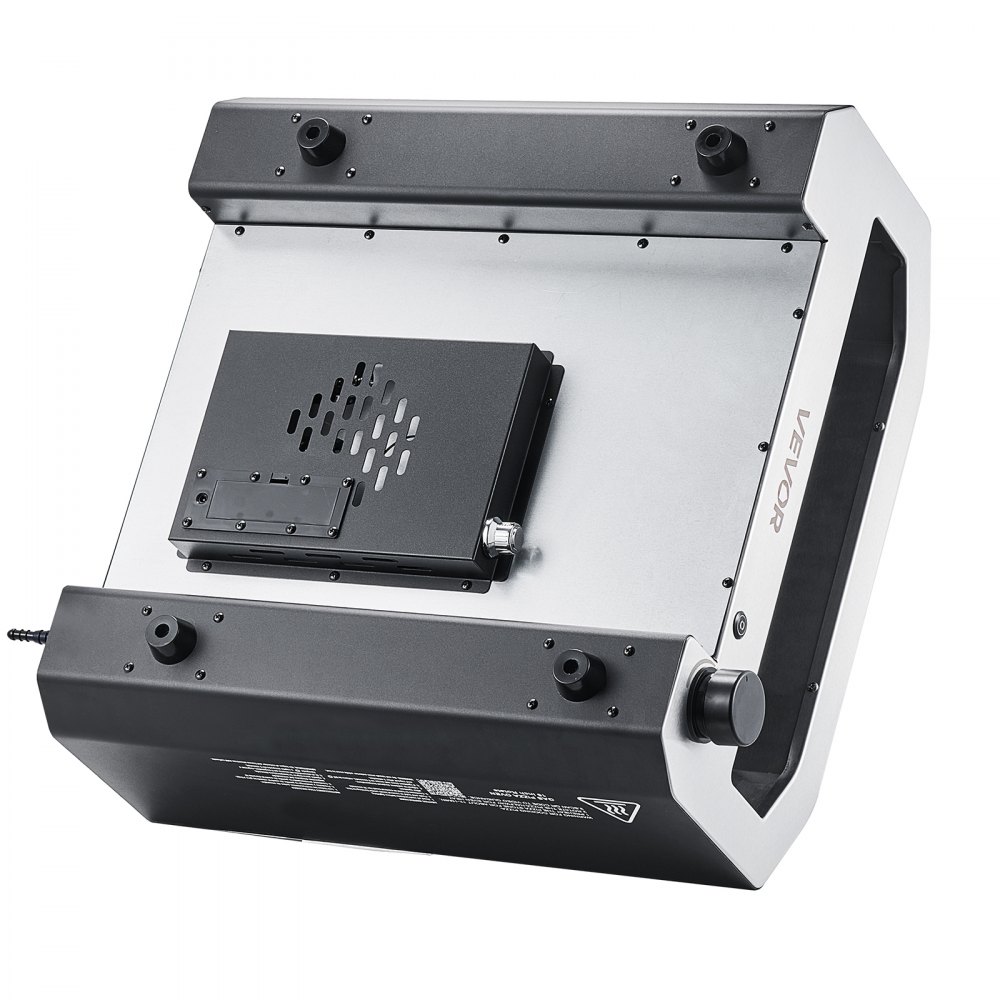VEVOR Horno de Pizza Portátil para Exteriores, 40 cm, a Gas Propano, con Rotación Eléctrica, Piedra para Pizza Gruesa, Bolsa de Transporte, para Patio, Camping, Color Negro, 603 x 593 x 324 mm