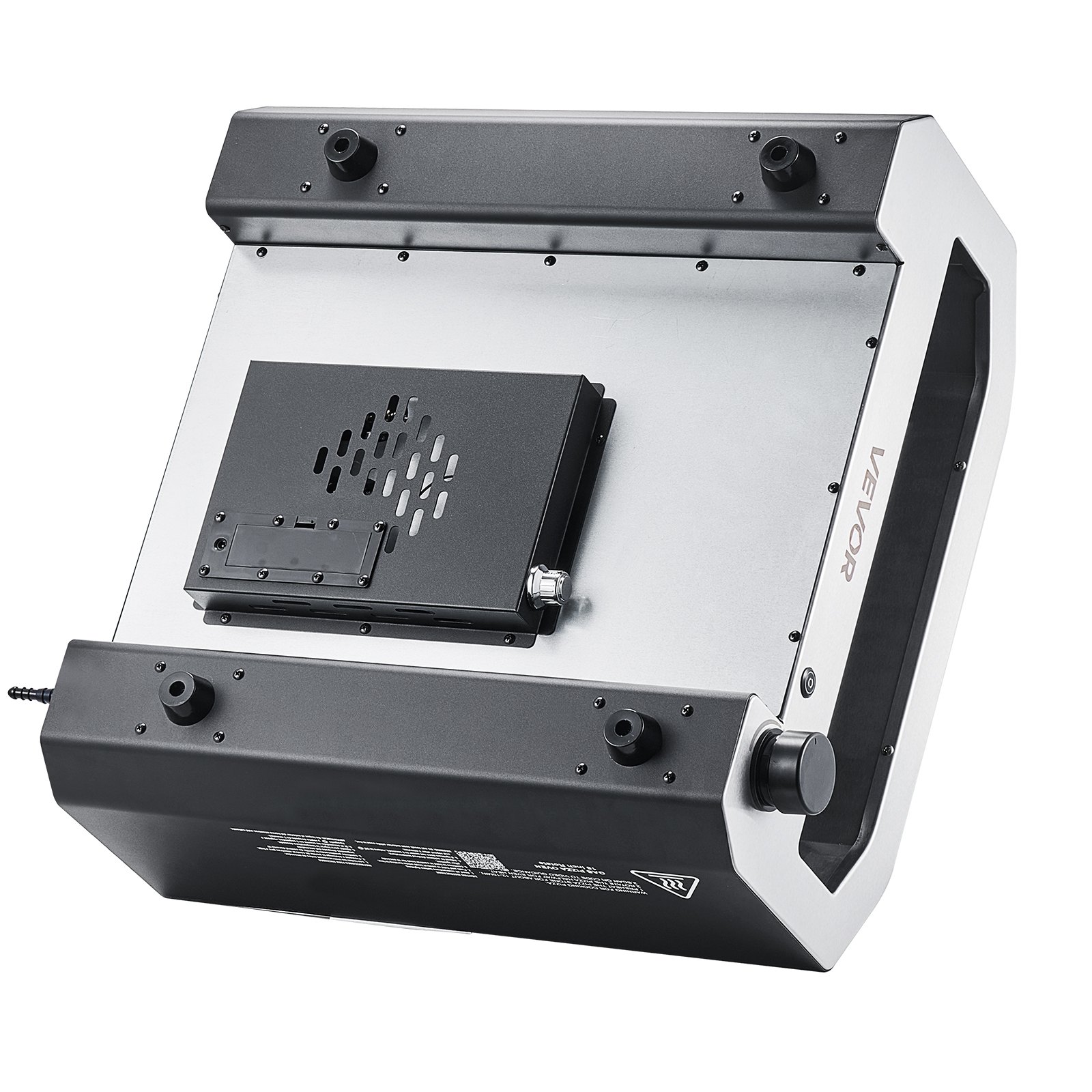 VEVOR Horno de Pizza Portátil para Exteriores, 40 cm, a Gas Propano, con Rotación Eléctrica, Piedra para Pizza Gruesa, Bolsa de Transporte, para Patio, Camping, Color Negro, 603 x 593 x 324 mm