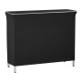 VEVOR Mesa de Bar Portátil 1100 x 385 x 885 mm, Barra de Fiesta Portátil Plegable, con Falda Estante de Almacenamiento y Bolsa de Transporte, Estación Móvil de Camarero para Ferias Fiestas Eventos