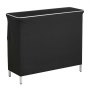 VEVOR Mesa de Bar Portátil 1100 x 385 x 885 mm, Barra de Fiesta Portátil Plegable, con Falda Estante de Almacenamiento y Bolsa de Transporte, Estación Móvil de Camarero para Ferias Fiestas Eventos