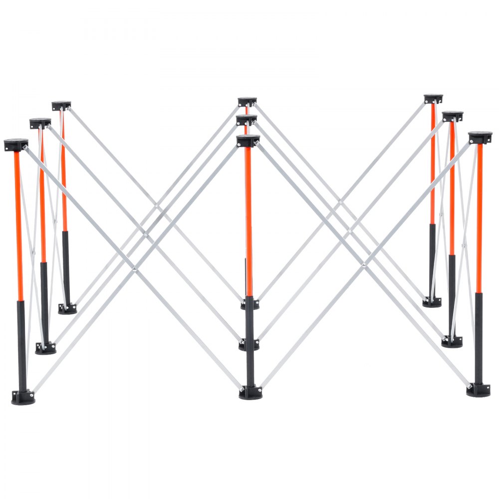 VEVOR Banco de Trabajo Plegable Portátil, Banco de Trabajo 1266 x 665 x 733 mm con Bolsa de Almacenamiento (Tablero no Incluido), Capacidad de Peso de 1135 kg para Garaje, Taller y Exterior