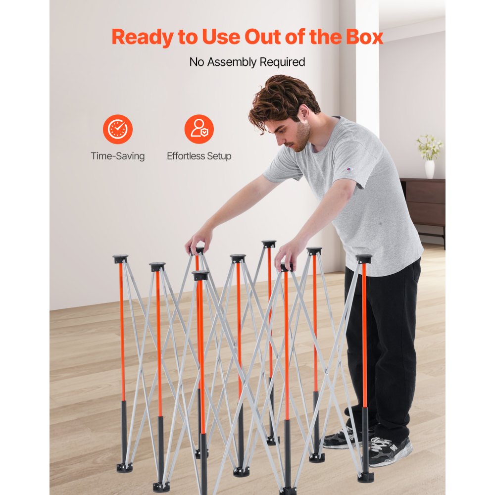 VEVOR Banco de Trabajo Plegable Portátil, Banco de Trabajo 1264 x 1264 x 733 mm con Bolsa de Almacenamiento (Tablero no Incluido), Capacidad de Peso de 1589 kg para Garaje, Taller y Exterior