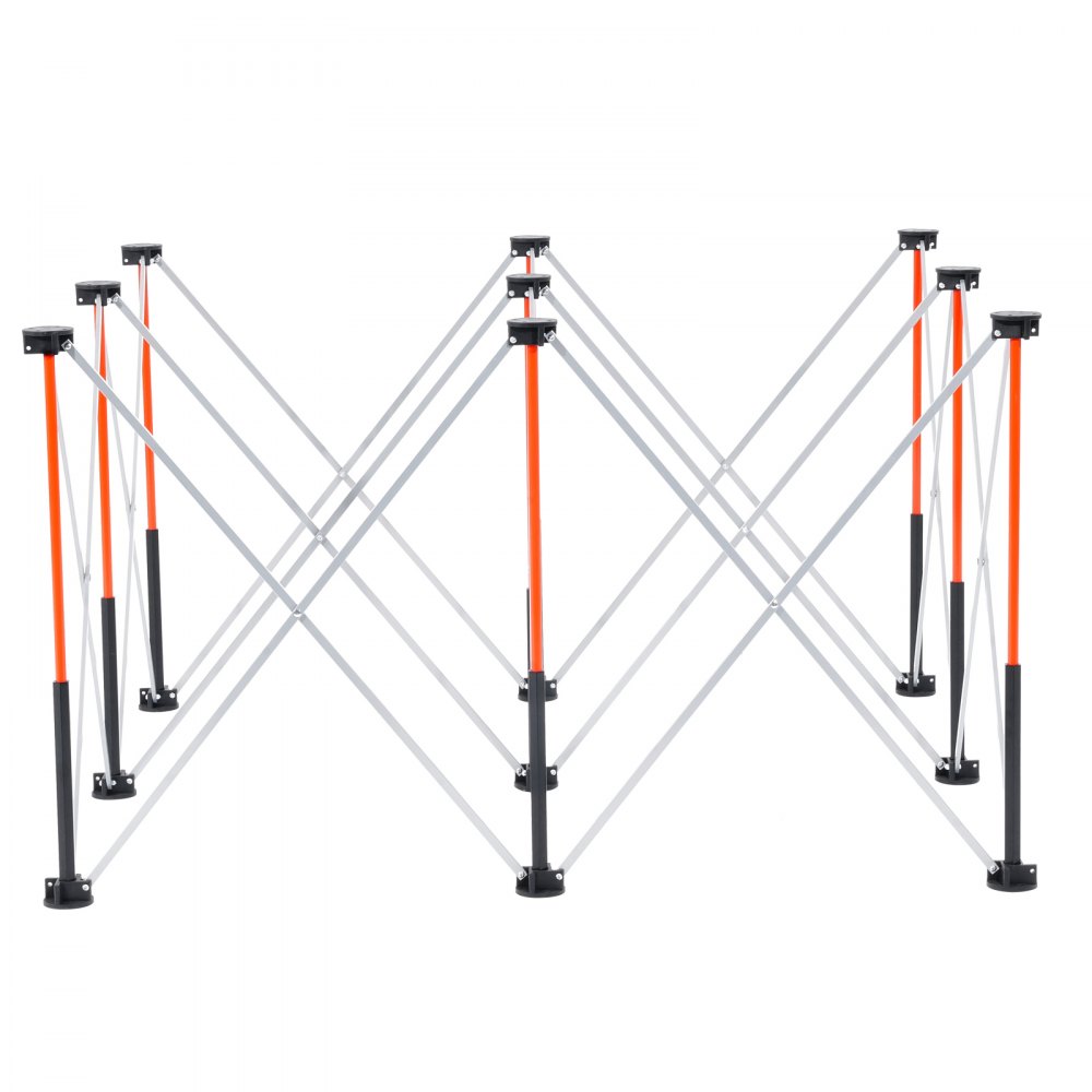 VEVOR Banco de Trabajo Plegable Portátil, Banco de Trabajo 1264 x 1264 x 733 mm con Bolsa de Almacenamiento (Tablero no Incluido), Capacidad de Peso de 1589 kg para Garaje, Taller y Exterior