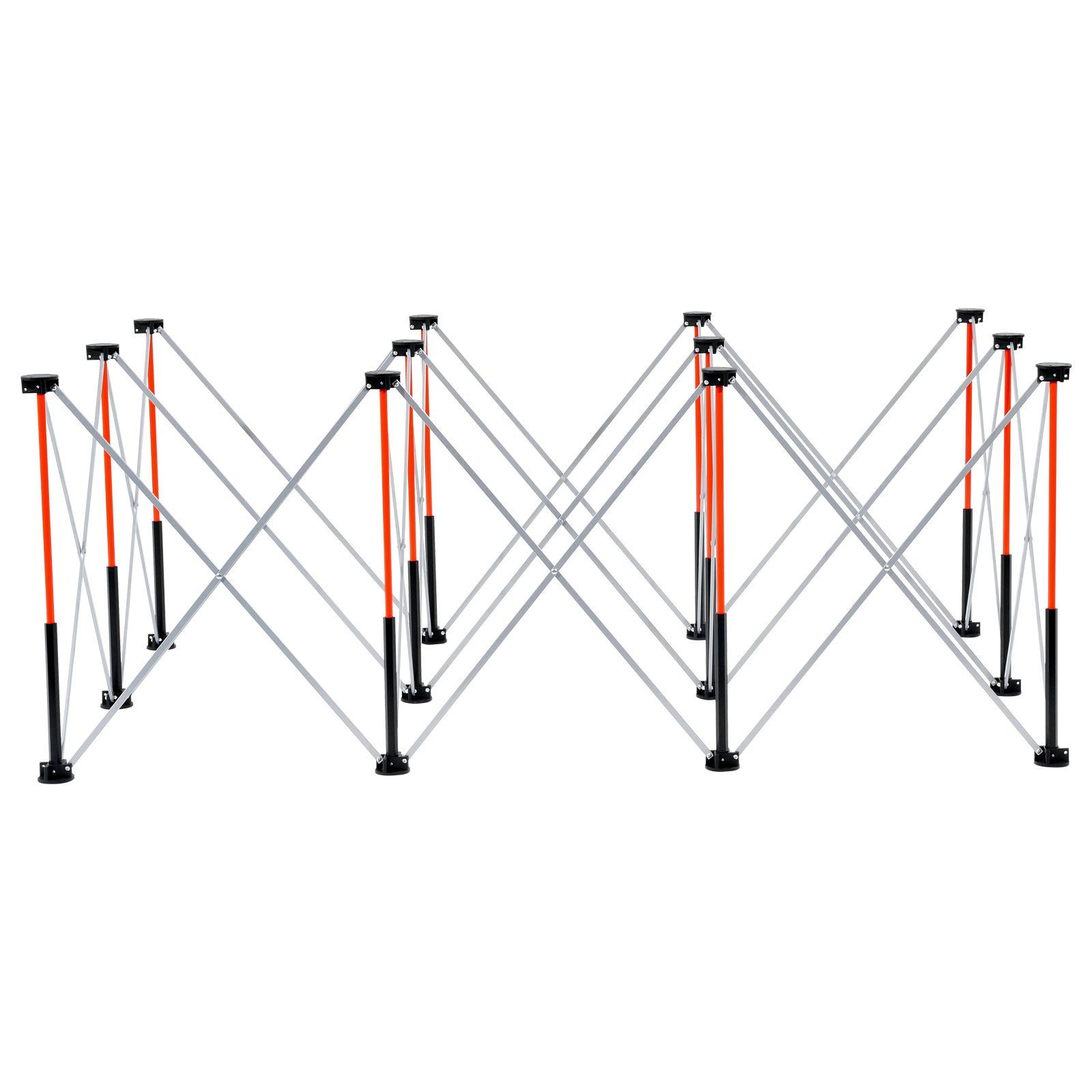 VEVOR Portable Folding Assembly Stand (1865 x 1261 x 733 mm), Collapsible Workbench Stand with 2041 kg Load Capacity & Storage Bag (no tabletop) for Garage Workshop