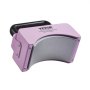 VEVOR - Prensa térmica para gorras, mini prensa térmica para gorras con panel de control integrado, placa calefactora curva de 5,9 x 3,15 pulgadas, base de seguridad y guante, apagado automático, color morado
