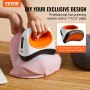 VEVOR - Prensa térmica para gorras, mini prensa térmica para gorras con 3 niveles de calentamiento, placa térmica curva de 6,1 x 3,5 pulgadas, base de seguridad y guante, apagado automático, color blanco