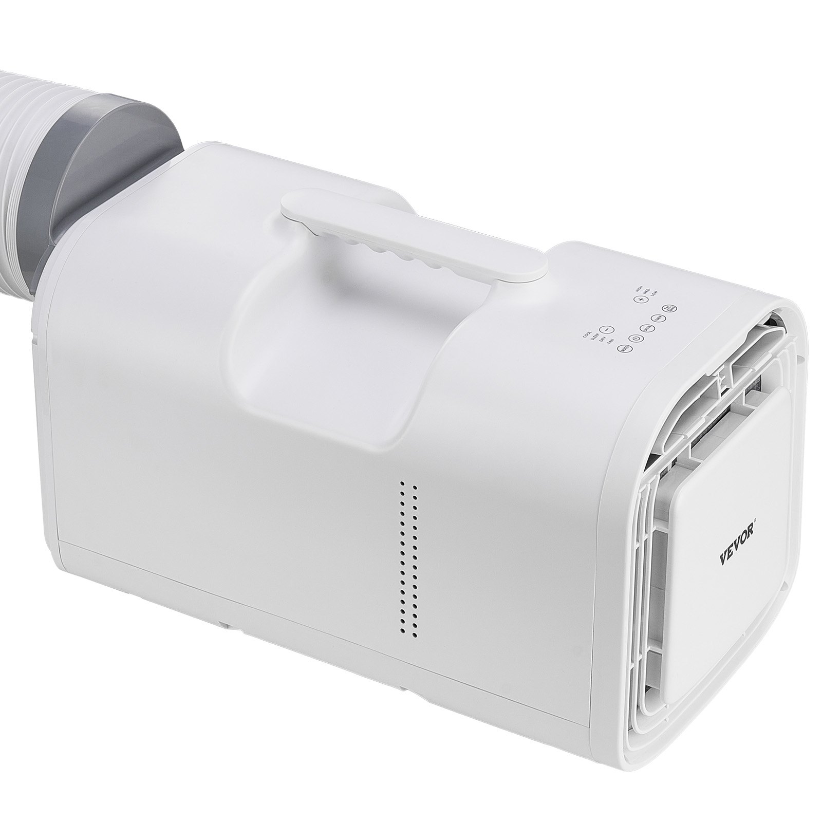 VEVOR Aire Acondicionado Portátil, 3 Velocidades, 1070 kcal, con Temporizador de 24 Horas, Control Remoto, Temperatura Ajustable 16 a 32 ℃, para Acampar al Aire Libre, Blanco, 510 x 270 x 315 mm