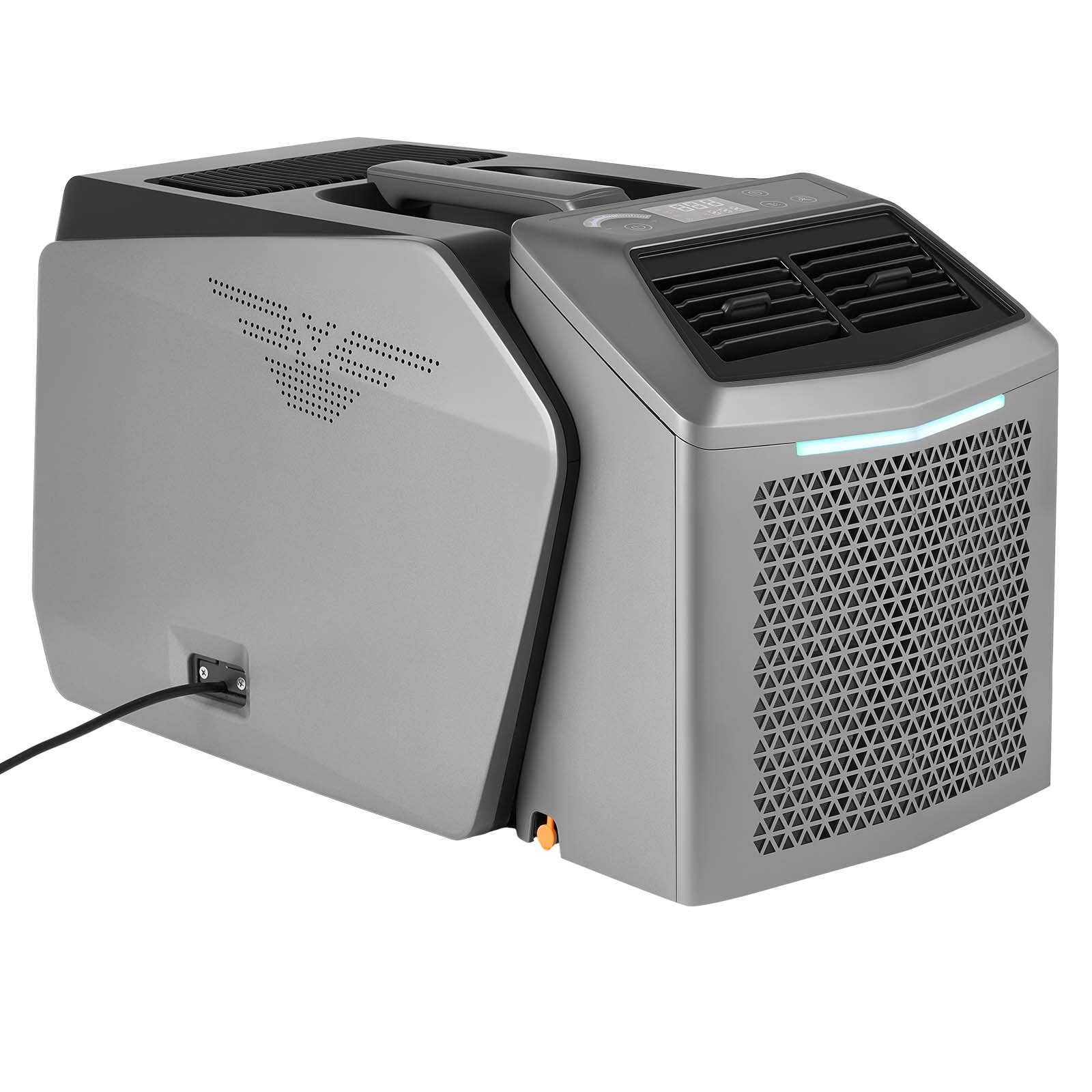 VEVOR Aire Acondicionado Portátil, 200 m³/h, 580 W con Doble Manguera, Control Táctil y Remoto, Temporizador 1-24 h, Bajo Ruido de 58 dB, para Camping, Caravana, Tienda de Campaña y Espacios Pequeños