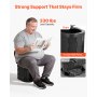 VEVOR Inodoro Portátil Plegable 300 mm con Carpa, Inodoro Portátil para Camping Carga de 150 kg, con Bolsa de Transporte, para Uso Doméstico, Viajes en Autocaravana, Senderismo, Navegación, Coche