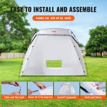 VEVOR Carpa de Pintura Portátil 228x158x158 cm Cabina de Pintura en Aerosol Plegable Oxford 210D Tienda de Pintura con Película Desechable para Muebles de Gran Tamaño Bricolaje de Estación de Pintura