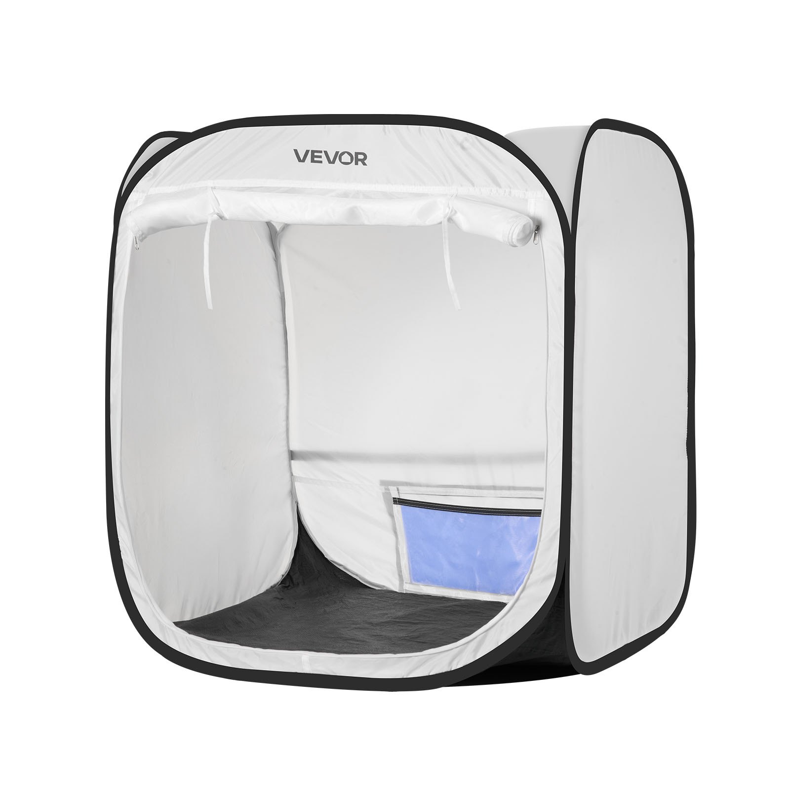 VEVOR Cabina de Pintura Portátil, Área de Trabajo de 72 x 72,5 x 5 cm, Carpa Emergente para Pintar con Aerosol, para Maquetas, Esculturas, Jarrones y Marcos de Fotos, 760 x 770 x 780 mm, Blanco