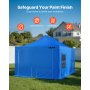 VEVOR Carpa Portátil para Cabina de Pintura en Aerosol, Impermeable Plegable, 4 Ventanas Laterales de Malla a Autopartes, Muebles y Motocicletas, contra Salpicaduras, Azul, 5985 x 4000 x 3730 mm