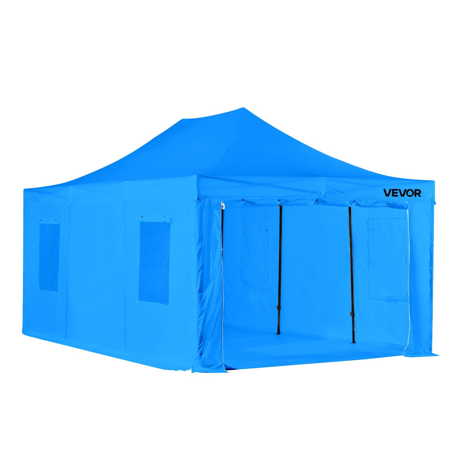 VEVOR Carpa Portátil para Cabina de Pintura en Aerosol, Impermeable Plegable, 4 Ventanas Laterales de Malla a Autopartes, Muebles y Motocicletas, contra Salpicaduras, Azul, 5985 x 4000 x 3730 mm