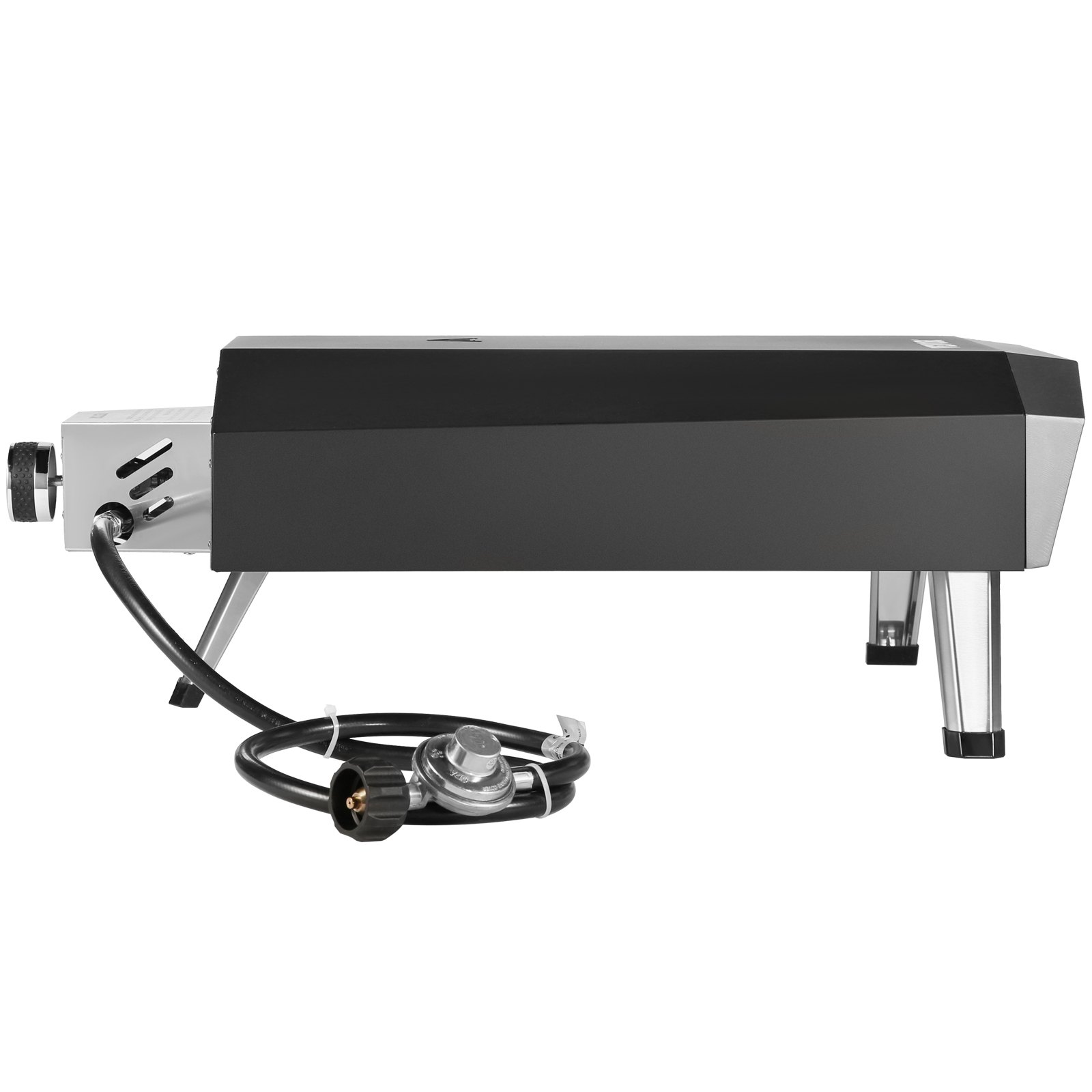 VEVOR Horno de Pizza Portátil 330 mm de Acero Inoxidable Horno Portátil de Gas para Exteriores con Piedra de Pizza Plegable Cocción Rápida 540 °C para Cocinar Pan Camping Barbacoa Jardín Patio