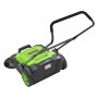 VEVOR Barredora Manual, Ancho de Barrido de 650 mm, Barredora de Empuje sin Cable, con Contenedor de Residuo de 18,9 L, Mango Ergónomico y Ajustable, Limpieza para Jardín Patio Aceras, Color Verde