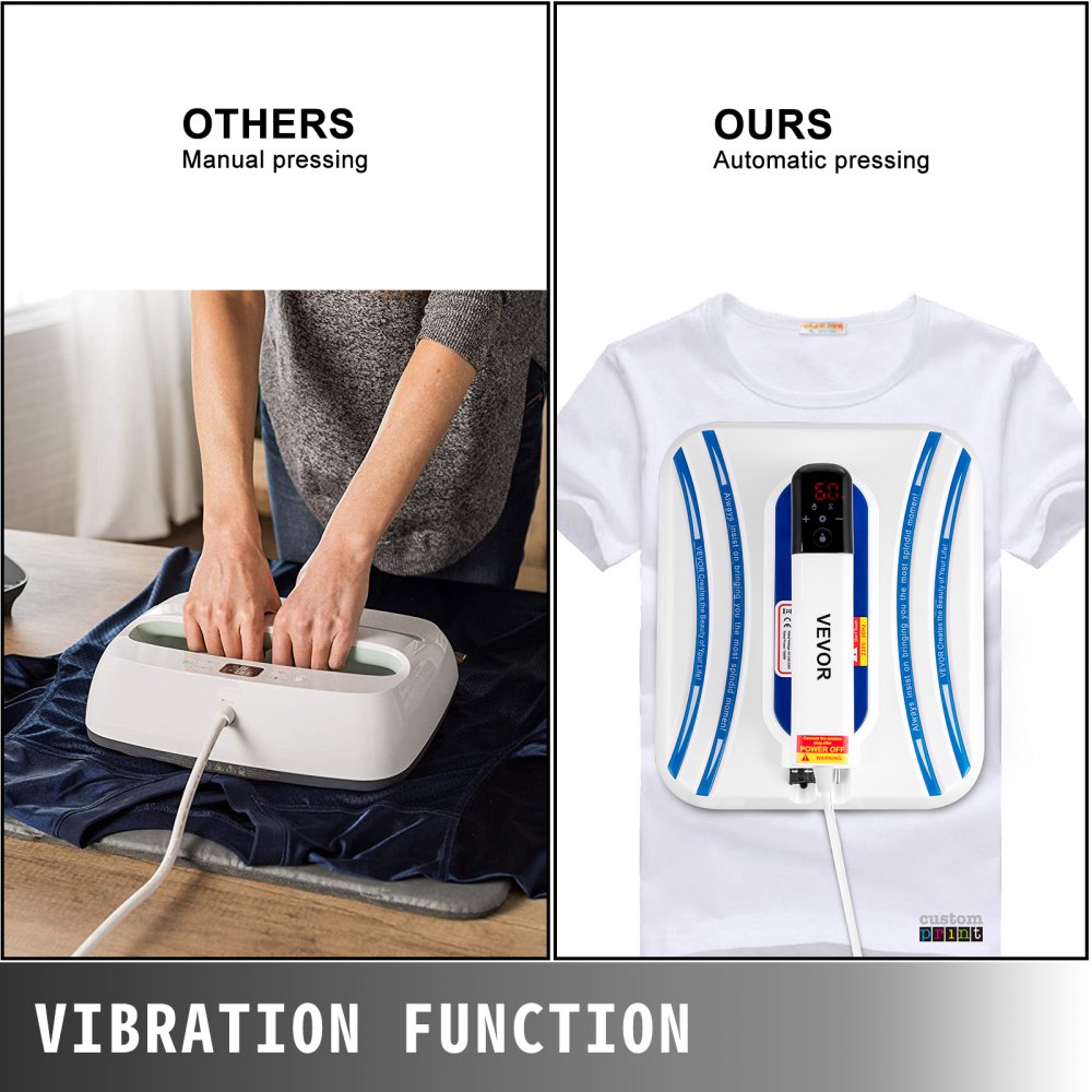 Prensa Térmica Para Sublimación 12 X 10 Pulgadas 2 En 1, Azul Para Camiseta Taza