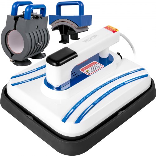 Planchas Sublimación Calor De 12 X 10 Pulgadas, Azul 3 En 1 Para Tazas Y Tapas