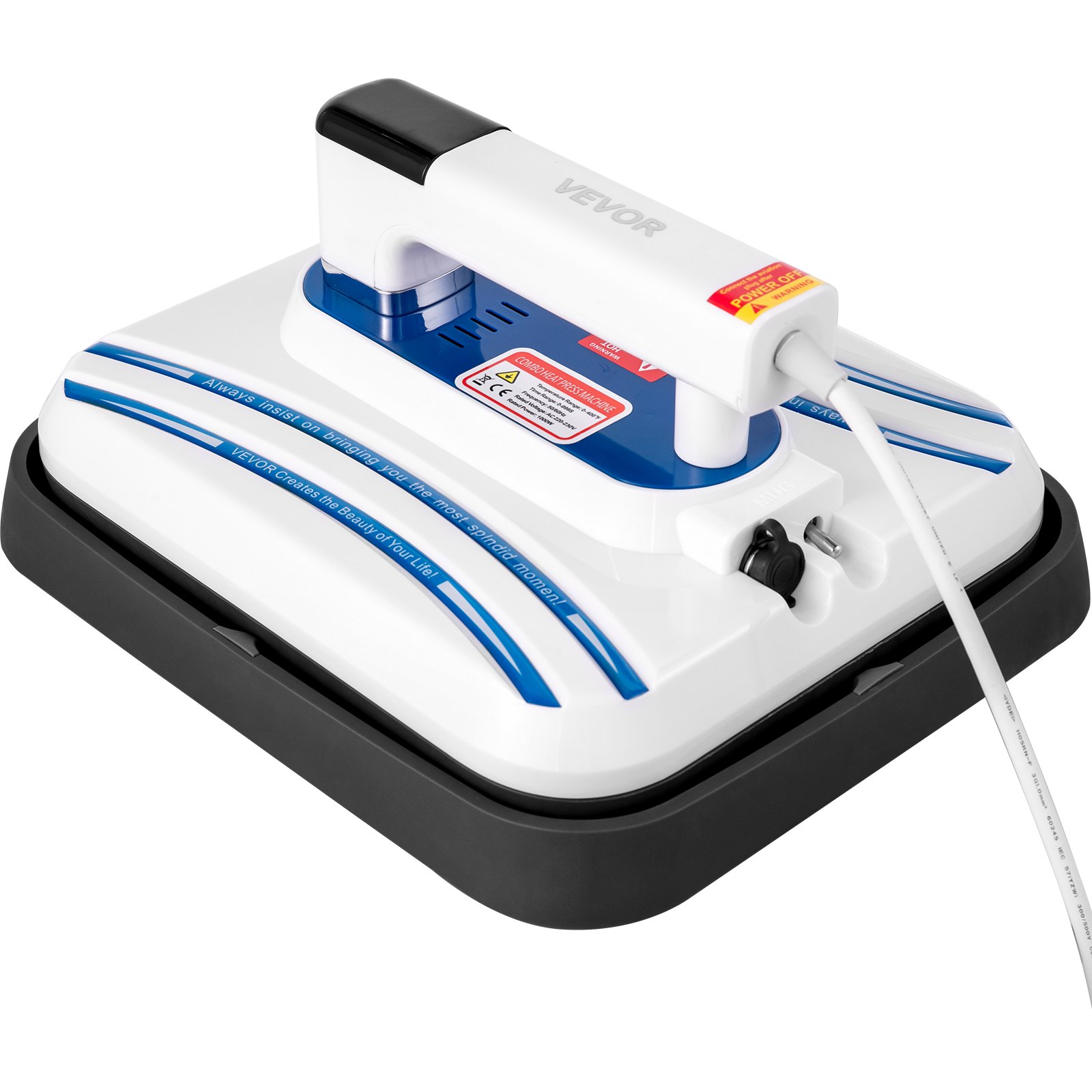 Planchas Sublimación Calor De 12 X 10 Pulgadas, Azul 3 En 1 Para Tazas Y Tapas