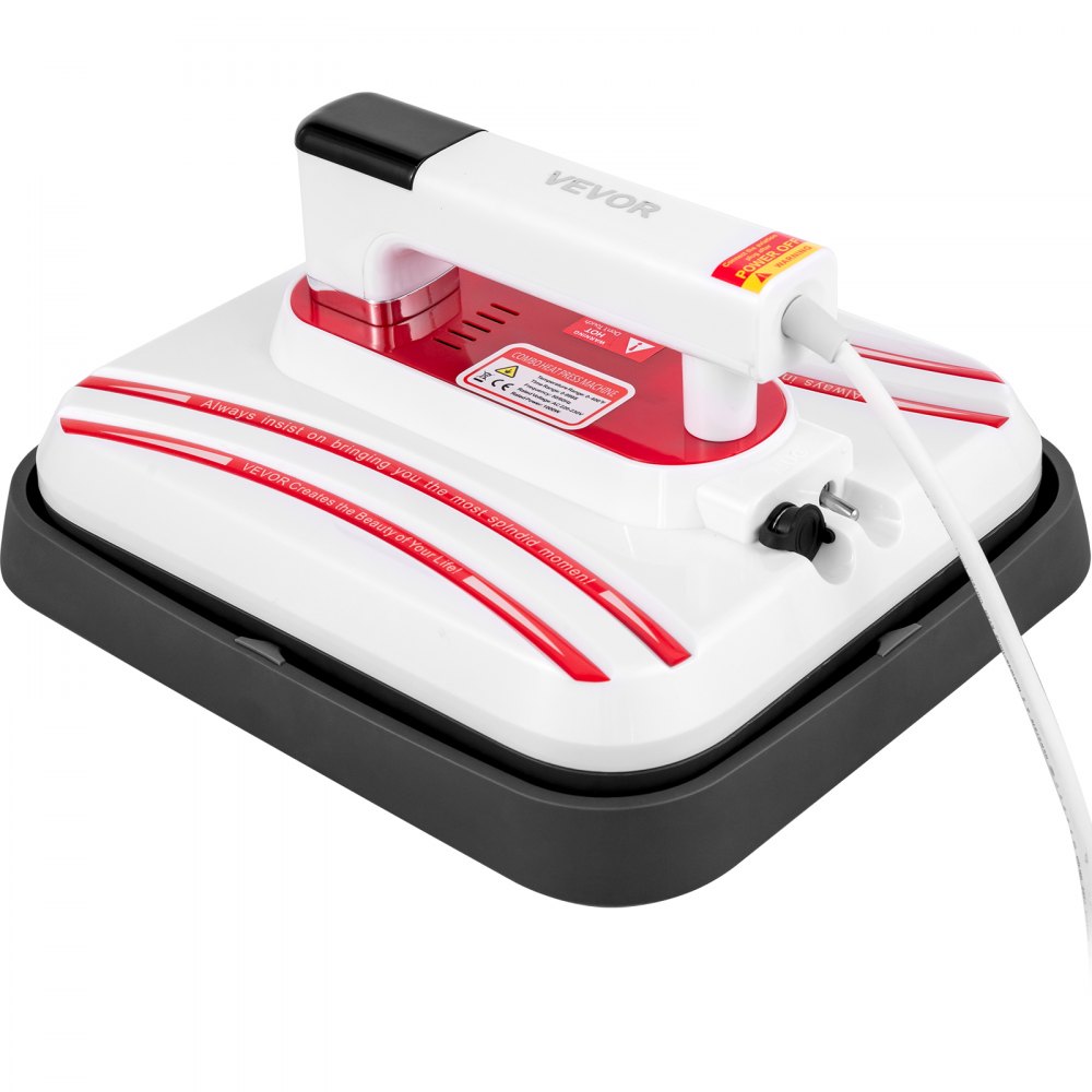 Prensa De Transferencia Calor 12 X 10 Pulgadas, Rojo 4 En 1 Para Taza Tapa