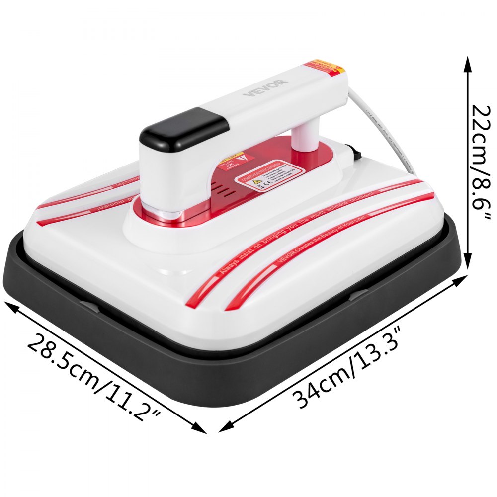 Prensa De Transferencia Calor 12 X 10 Pulgadas, Rojo 4 En 1 Para Taza Tapa