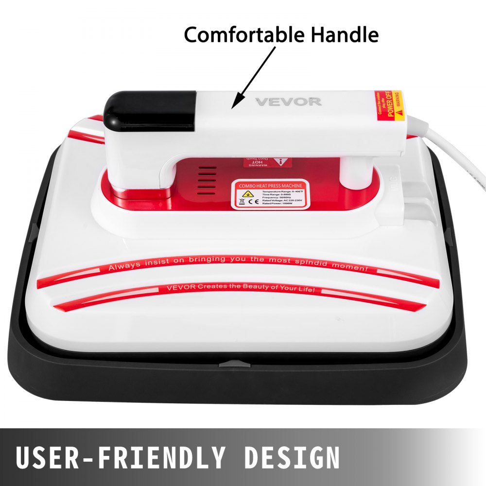 Prensa De Calor P1210-hm De 12" X 10" Portátil Para Camiseta Con Pantalla Táctil