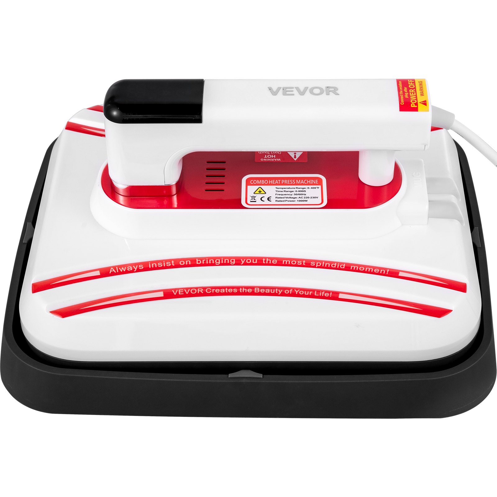 Prensa De Calor P1210-hm De 12" X 10" Portátil Para Camiseta Con Pantalla Táctil