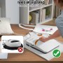 VEVOR Prensa de Calor Portátil 30 x 25 cm para Camisetas de Bricolaje Máquina de Prensa de Calor Portátil 750 W Prensa de Transferencia Temperatura 40-205 °C Prensa de Calor de Uso Doméstico Bricolaje