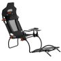 VEVOR Soporte Plegable para Volante de Carreras Cabina de Simulador de Conducción de Acero Soporte para Volante Ángulo de Pedal Ajustable para Logitech G923/G920/G29, Thrustmaster T248P, GT/Formula