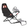 VEVOR Soporte Portátil para Volante de Carreras, Plegable y Ajustable, Soporte de Volante, Ajuste del Ángulo, Compatible con Logitech G923/G920/G29, Thrustmaster T248P, Fanatec, Hori, Mad Catz, Negro