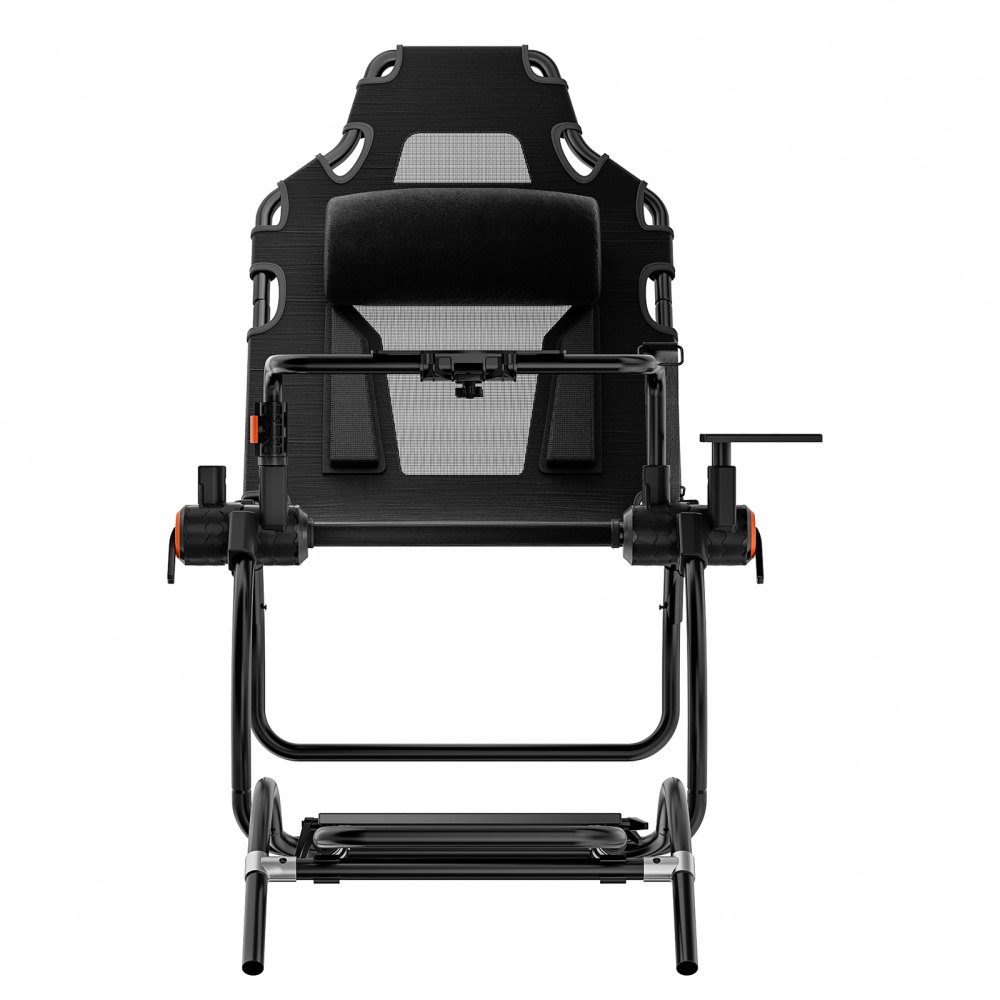 VEVOR Soporte Compacto para Volante de Carreras Cabina de Simulador de Conducción Plegable Soporte para Volante Ángulo de Pedal Ajustable para Logitech G923/G920/G29, Thrustmaster T248P, Fanatec, Hori