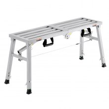 VEVOR Plataforma de Trabajo Portátil Carga de 180 kg 1040 x 375 x 500 mm Plata