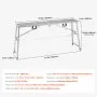 VEVOR work platform 900-1500 mm, foldable stepladder made of alloy steel, portable work platform, load capacity 400 kg, step stool for painting drywall, cleaning, washing
