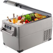 VEVOR Nevera Termoeléctrica Portátil 35 L Nevera de Viaje para Coche Nevera Portátil Eléctrica de Viaje para Coche Mini Refrigerador para Coche Mini Nevera para Bebidas con LCD