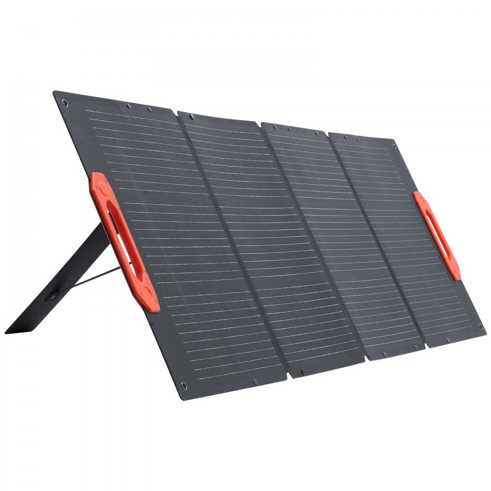 VEVOR Panel Solar Monocristalino Plegable 150 W, Cargador Portátil ETFE Monocristalino con Eficiencia 23 %, Salida MC4, Tipo C, Impermeable IP67 para Centrales Eléctricas, Camping y Senderismo