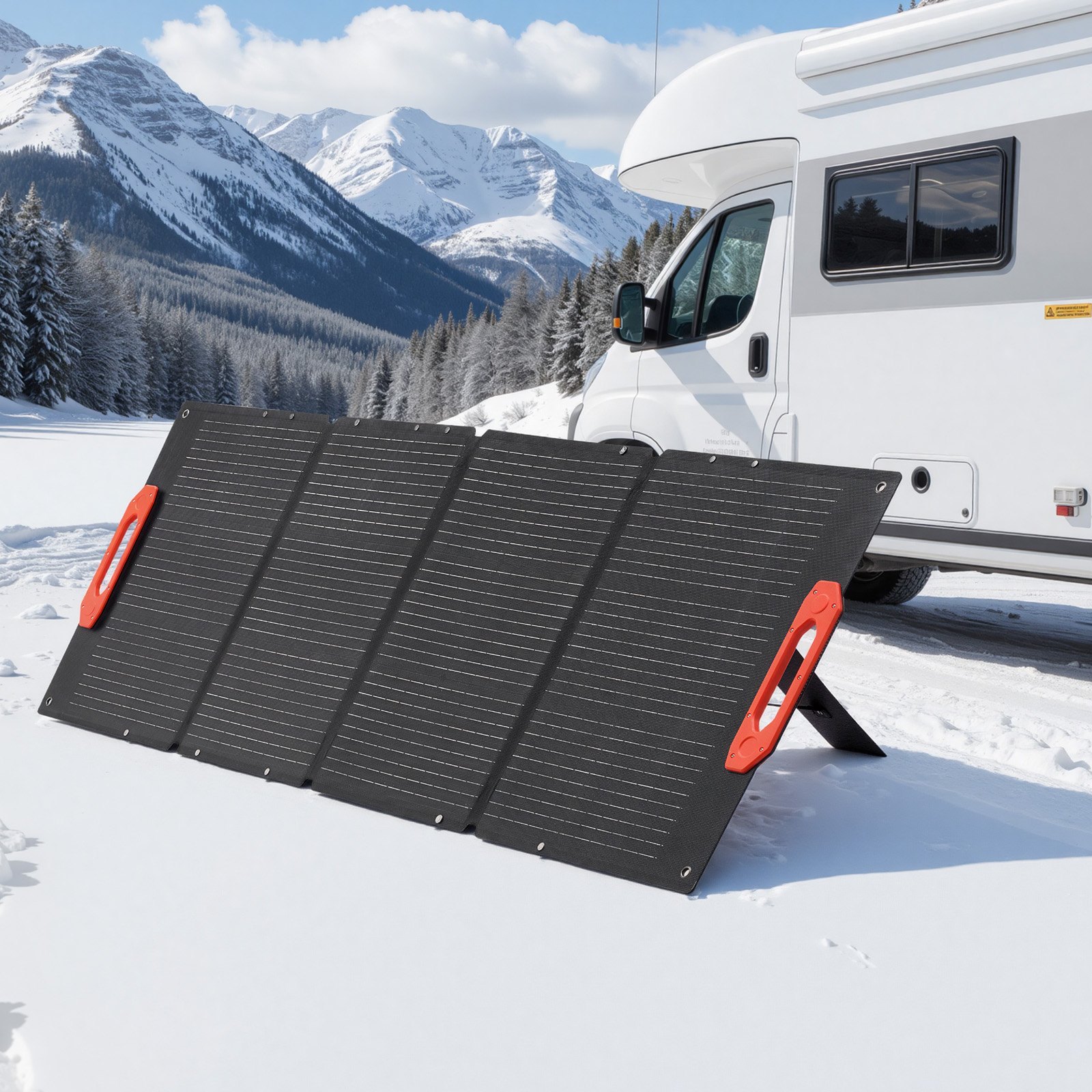 VEVOR Panel Solar Monocristalino Plegable 150 W, Cargador Portátil ETFE Monocristalino con Eficiencia 23 %, Salida MC4, Tipo C, Impermeable IP67 para Centrales Eléctricas, Camping y Senderismo