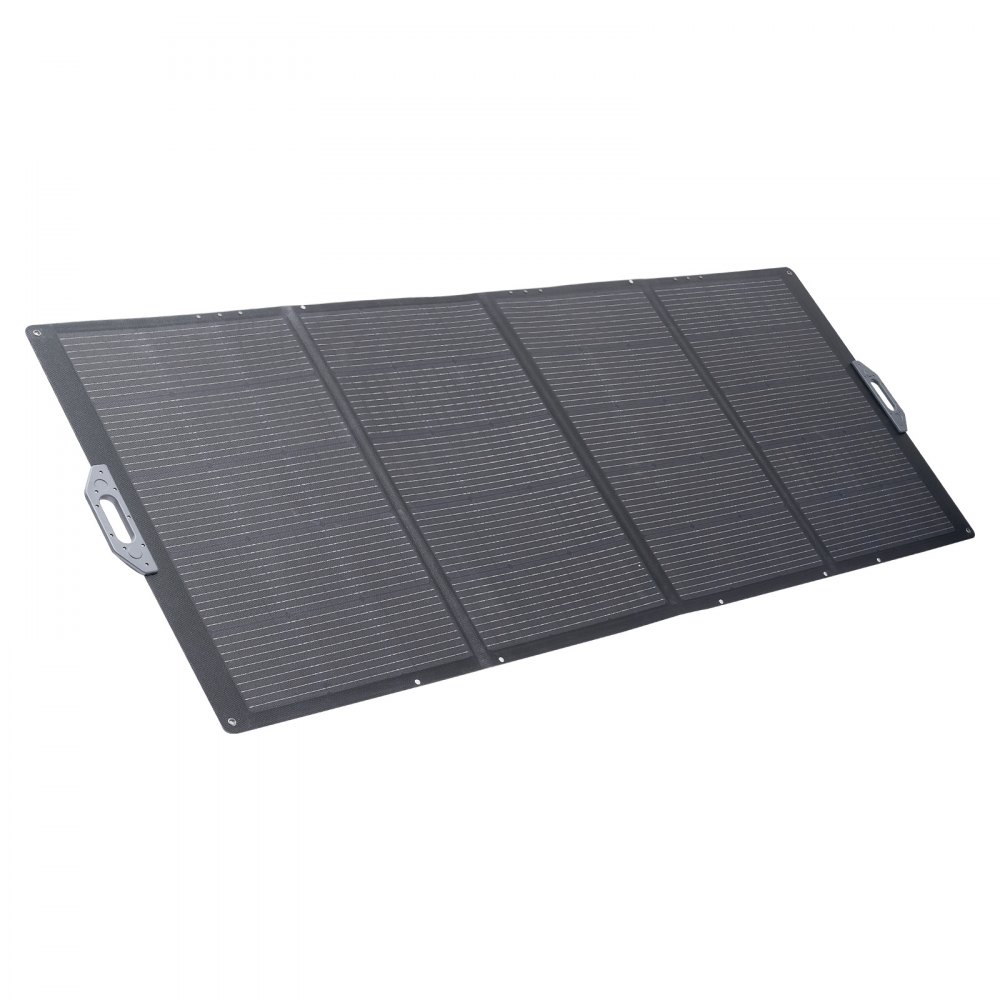 VEVOR Placa Solar Plegable 400W, Panel Solar Monocristalino Portátil, Eficiencia 24%, con Cable de MC4 y Adaptador de Conector, IP67 Impermeable, Compatible con Estaciones de Energía Acampada Viajes