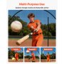 VEVOR Jaula de Bateo 6780 x 3700 x 2400 mm, Red de Béisbol y Sóftbol Autosoportante y Portátil, con Agujero para Máquina de Lanzamiento, Plástico Reforzado con Vidrio, Entrenamiento Exterior Interior