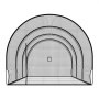 VEVOR Jaula de Bateo de Béisbol 10058 x 3660 x 3000 mm, Túnel de Bateo Portátil con Puerta Desmontable y Agujero para Máquina de Lanzamiento, Deportes de Pelota, para Entrenamientos Exterior Interior