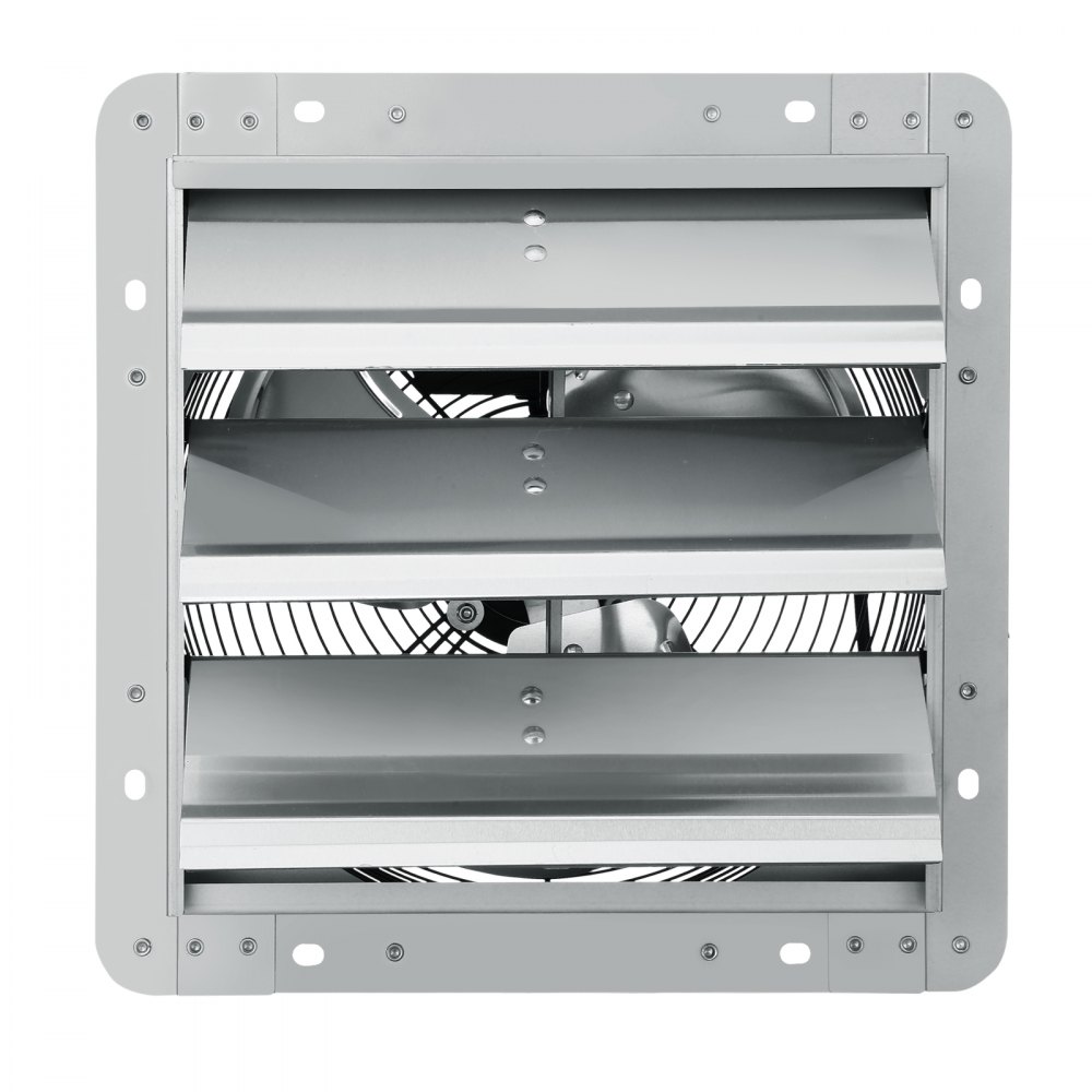VEVOR Extractor de Persiana de 30,5 x 30,7 cm, Alta Velocidad 1000 CFM, Ventilador de Aluminio para Montaje en Pared con Motor de CA, Ventilación y Refrigeración para Invernaderos, Garajes, Tiendas